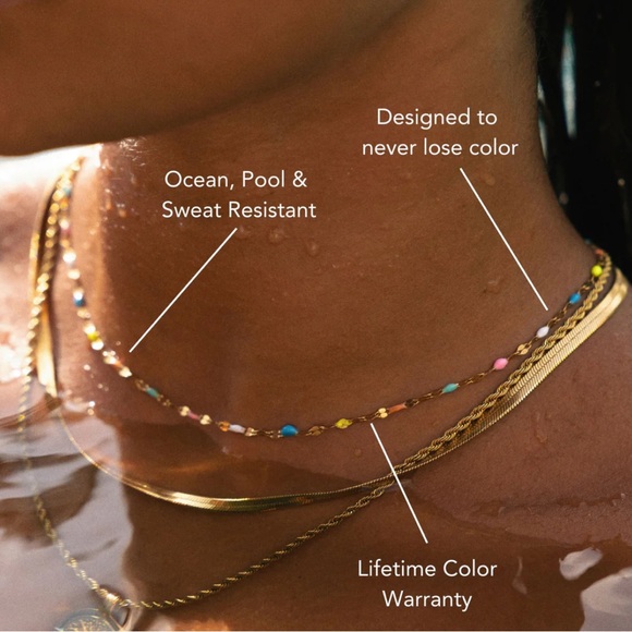 Atolea Rainbow Dainty Choker - Picture 6 of 7